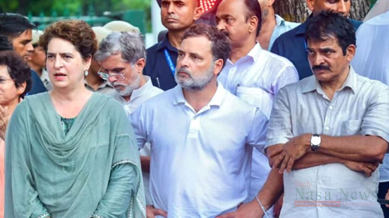 Rahul Gandhi and Priyanka Gandhi arrested during protests in Delhi,India